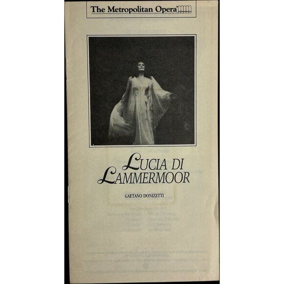 The Metropolitan Opera Lucia di Lammermoor VHS 1982 Donizetti Rare Performance - Picture 4 of 4
